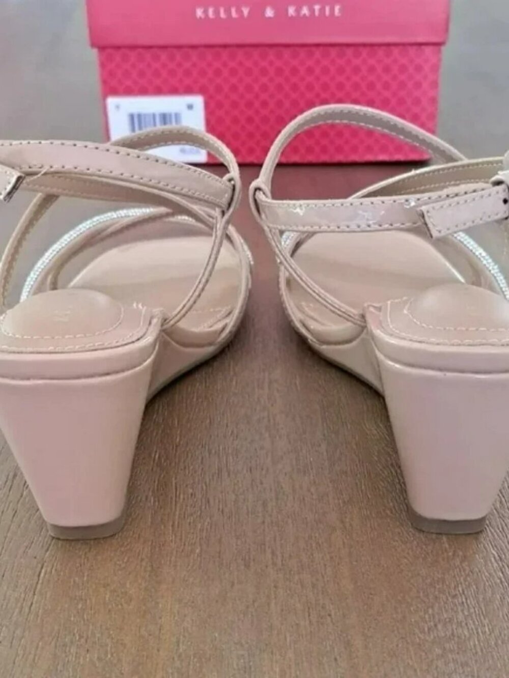 Kelly & Katie Sassy Wedge Sandal - Color: Nude - Size: 7 - Picture 5 of 10